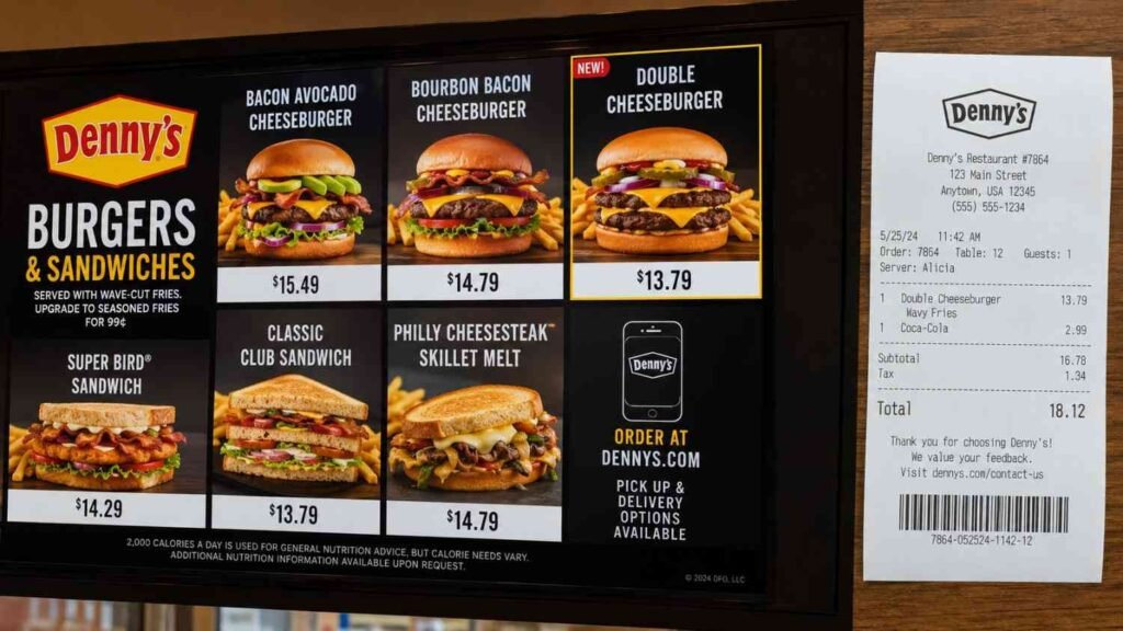 Denny’s Double Cheeseburger – price