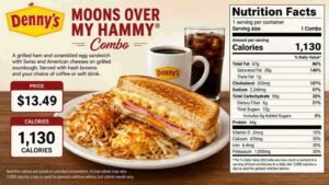 Denny's Moons Over My Hammy Combo Price, Calories, and Nutrition Facts