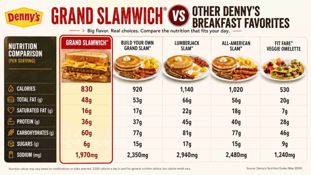 Grand Slamwich Calories — The Real Numbers