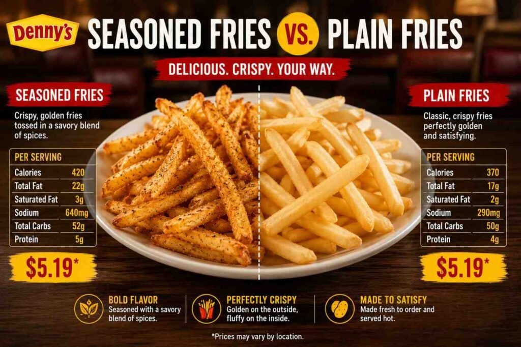 How Denny's Seasoned Fries Compare to Plain Fries
