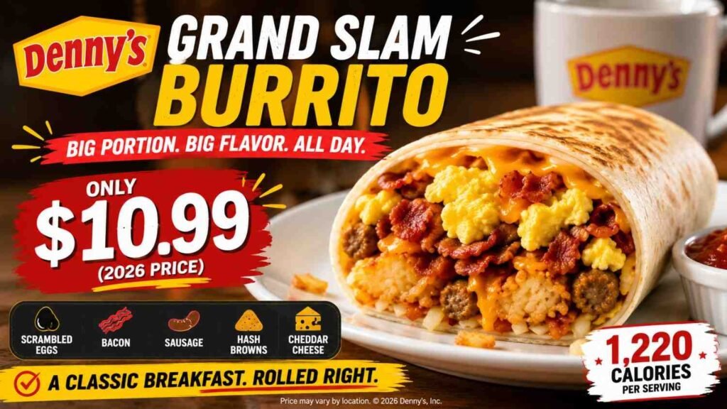 Denny's Grand Slam Burrito Price (2026)