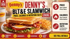Denny's BLT&E Slamwich Price, Calories & Nutrition Facts (2026)