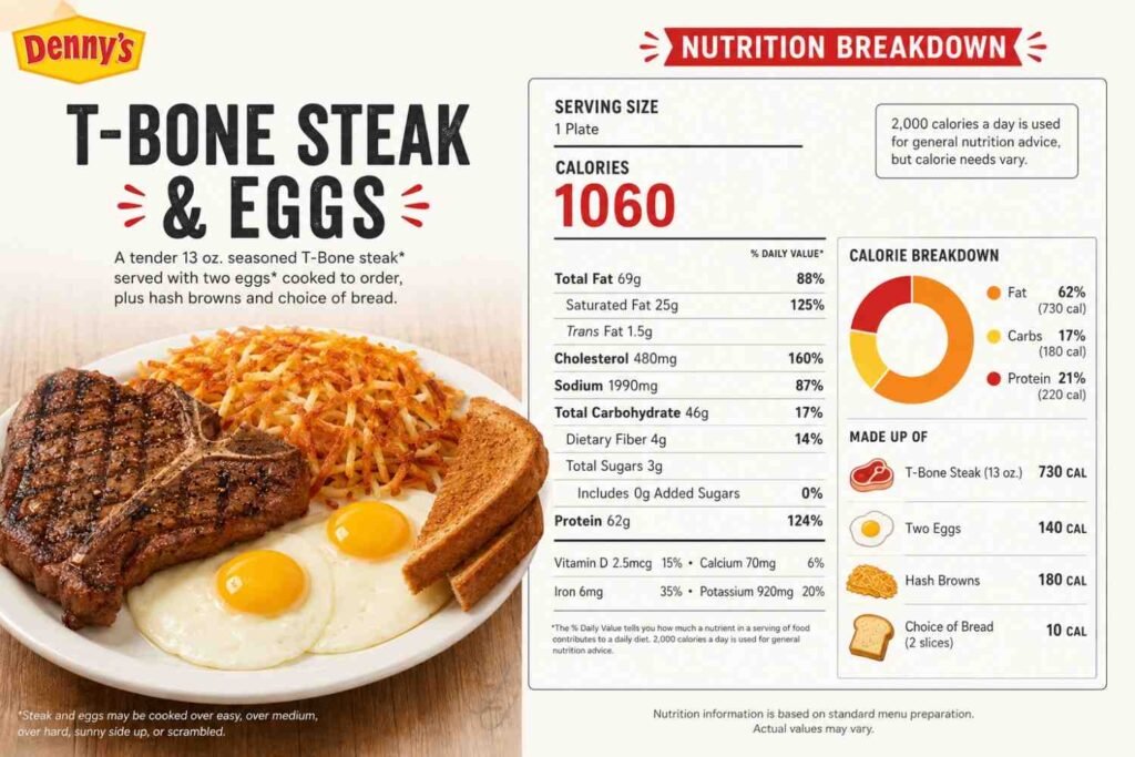 Denny's Egg Nutrition — What to Actually Pay Attention To