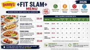 Denny's Fit Slam Menu Price, Calories & Nutrition Facts (2026)