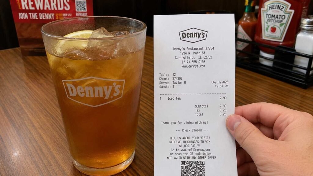 Denny's Fresh Brewed Iced Tea Price (Quick Answer)
