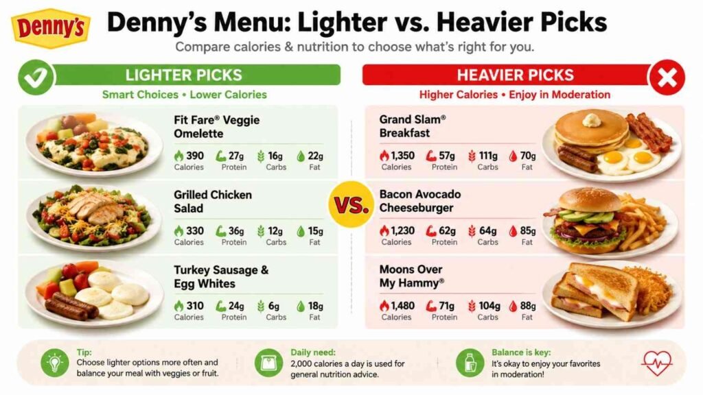 Denny's Menu Nutrition Facts