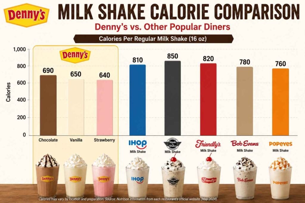 Denny's Milk Shakes Calories — Full Breakdown