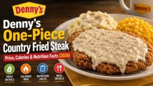 Denny's One-Piece Country Fried Steak Price, Calories & Nutrition Facts (2026)