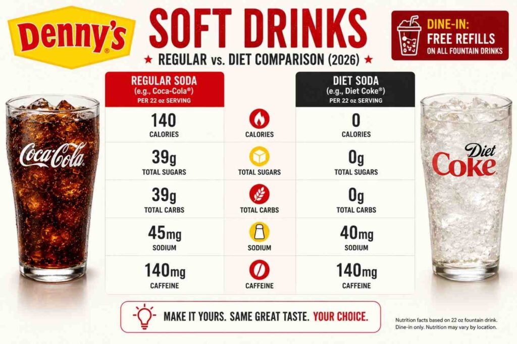 Denny's Soft Drinks Nutrition Facts