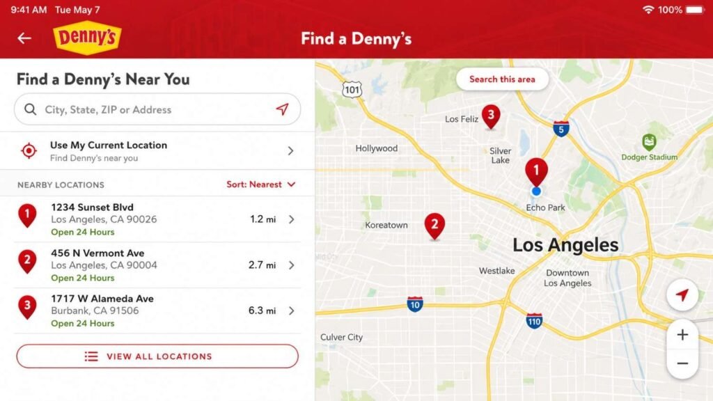 Find Denny’s Locations Near You (2026 Guide)
