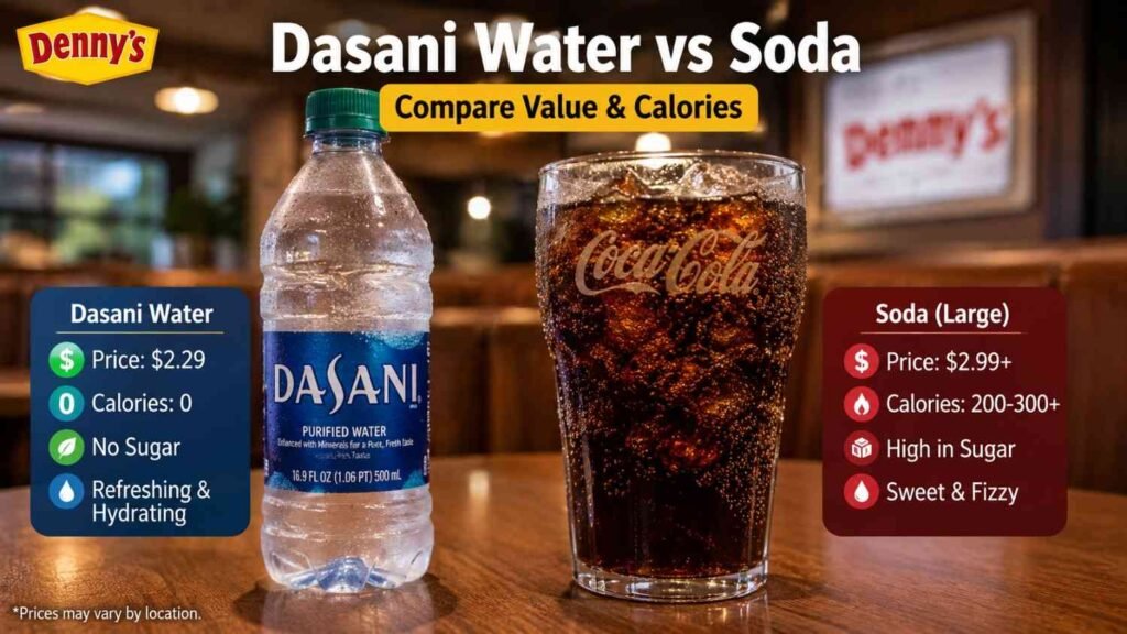 How Denny's Dasani Compares to Other Drinks on the Menu