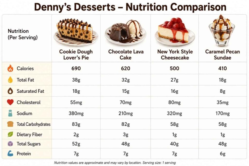 How It Compares to Other Denny's Desserts