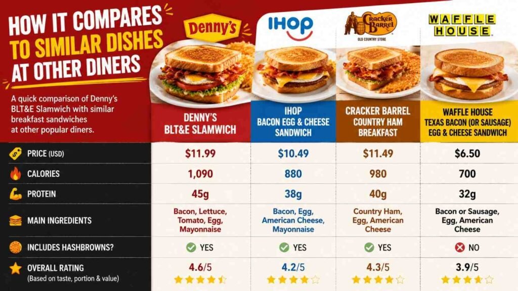 How It Compares to Similar Dishes at Other Diners