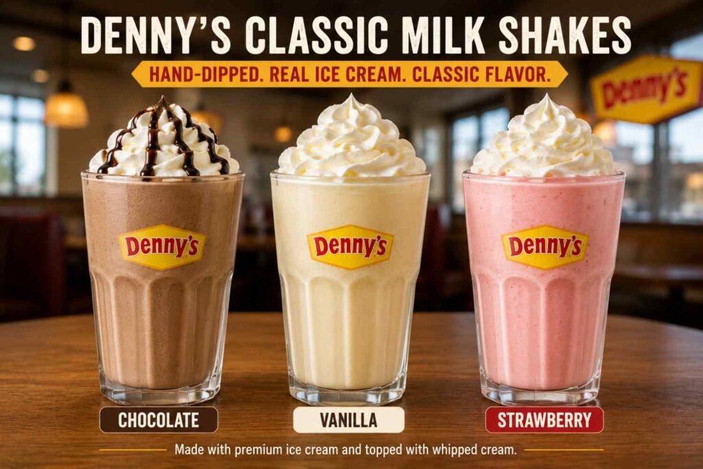 Quick Comparison Denny's Milkshakes vs. Other Diners